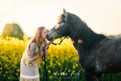 Sommerliches Pferdeshooting bei Sonnenuntergang IMG 8701w