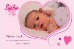 Grafikdesign-Dankeskarte